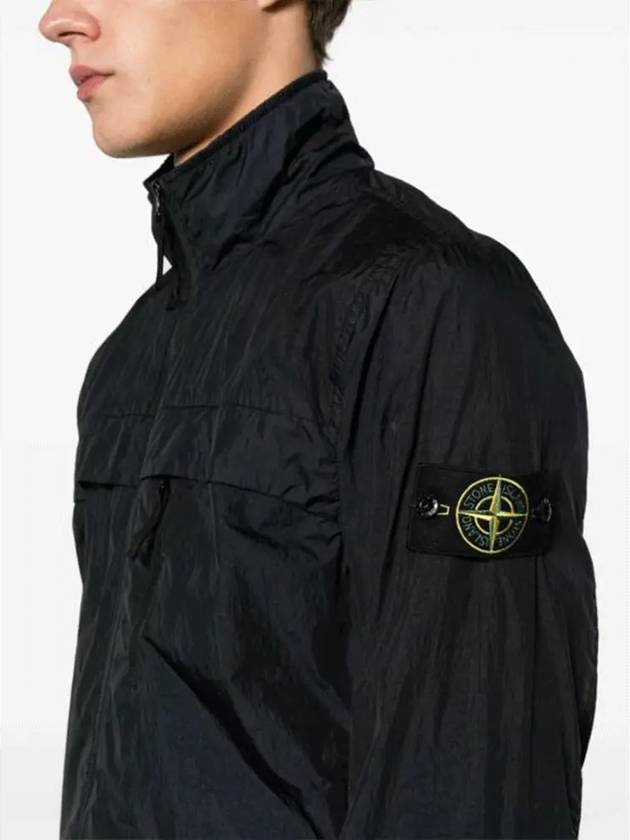 Garment Dyed Crinkle Reps R-Nylon Jacket Blue - STONE ISLAND - BALAAN 5