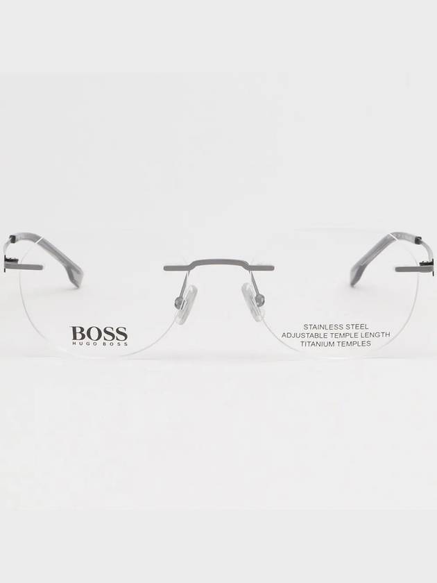 Hugo Boss titanium glasses frame BOSS1265D SVK rimless ultra light temples - HUGO BOSS - BALAAN 5