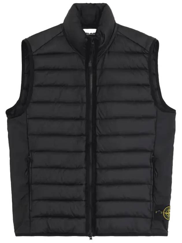 Loom Woven Chambers Recycled Nylon Down TC Vest Black - STONE ISLAND - BALAAN 2