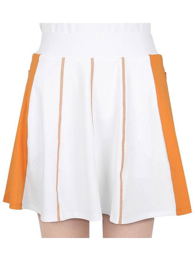 Women's Jolie Striped Golf Skirt White - J.LINDEBERG - BALAAN 7