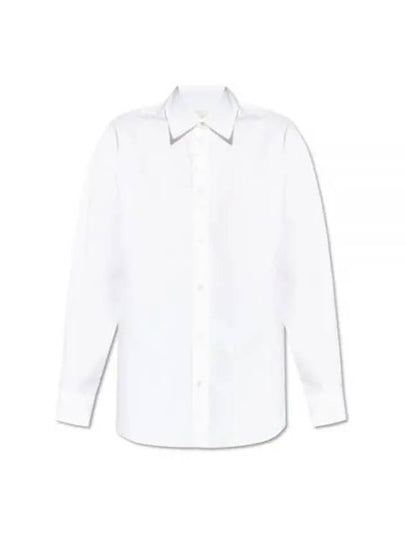 Fabrica Silk Long Sleeve Shirt White - ISABEL MARANT - BALAAN 2