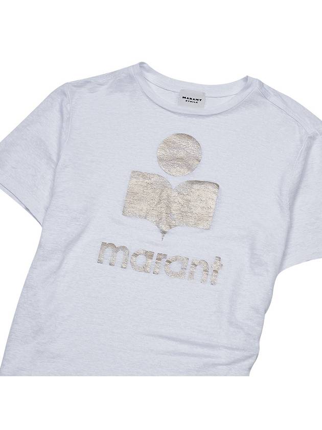 Zwell Logo Print Short Sleeve T-Shirt White - ISABEL MARANT - BALAAN 4