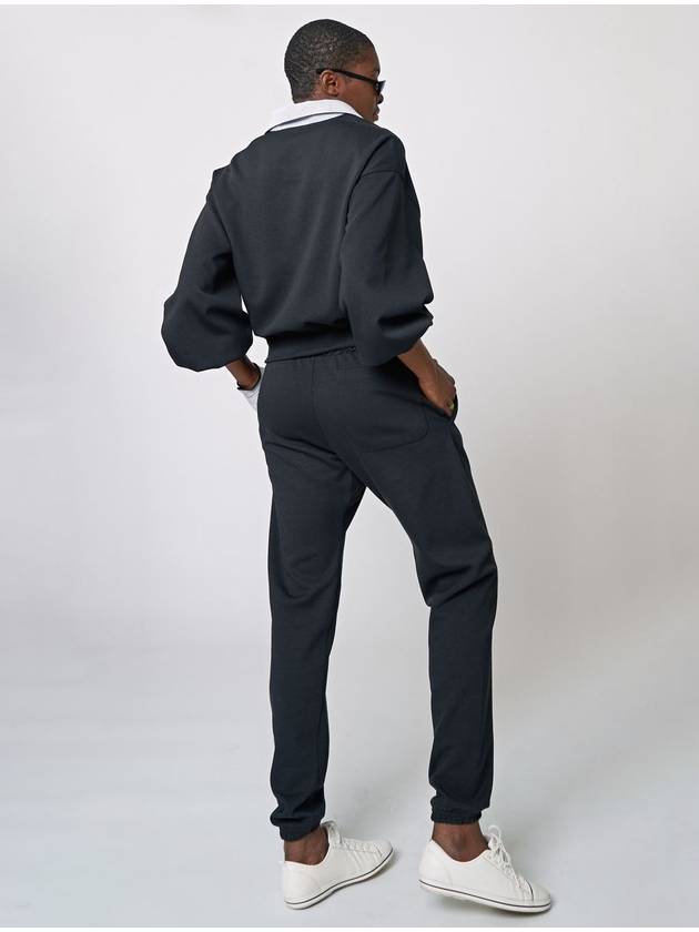 Shirt Collar G Sweatshirt Black - ATHPLATFORM - BALAAN 7