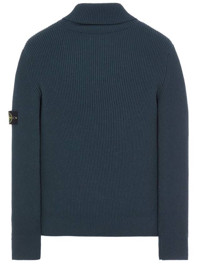 Wappen Patch Wool Turtleneck Green - STONE ISLAND - BALAAN 3