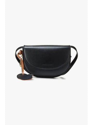 STELLA McCARTNEY FRAYME Whipstitch Small Shoulder Bag Black - STELLA MCCARTNEY - BALAAN 1