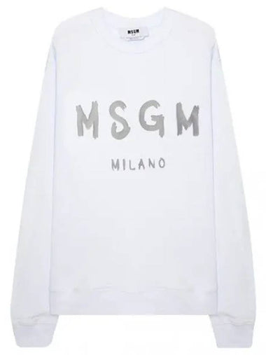 brushed logo sweatshirt - MSGM - BALAAN 1