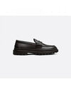 Explorer CD Diamond Canvas Smooth Calfskin Loafers Black - DIOR - BALAAN 2