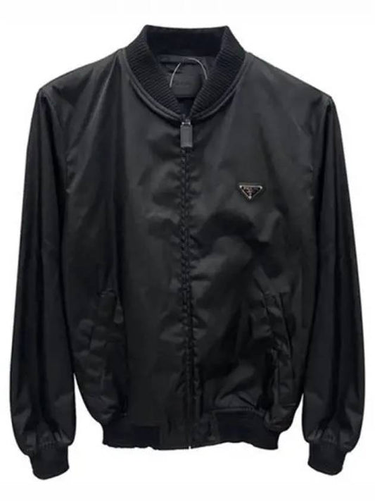 SGH038 1WQ8 F00002 Triangle Logo Re Nylon Bomber Jacket Black Men s TJ 271939 - PRADA - BALAAN 1