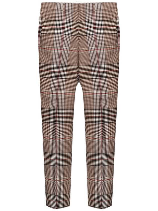 Tartan Check Tailored Pants Beige - BURBERRY - BALAAN.