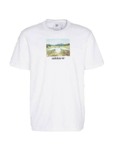 Day Graphic Short Sleeve T Shirt White - ADIDAS - BALAAN 1