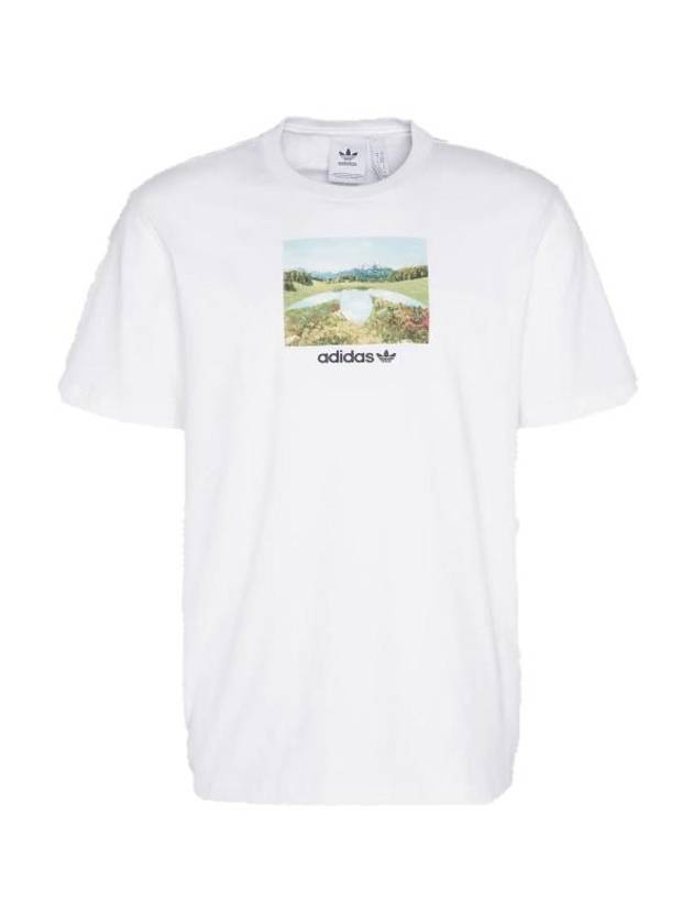 Day Graphic Short Sleeve T Shirt White - ADIDAS - BALAAN 1