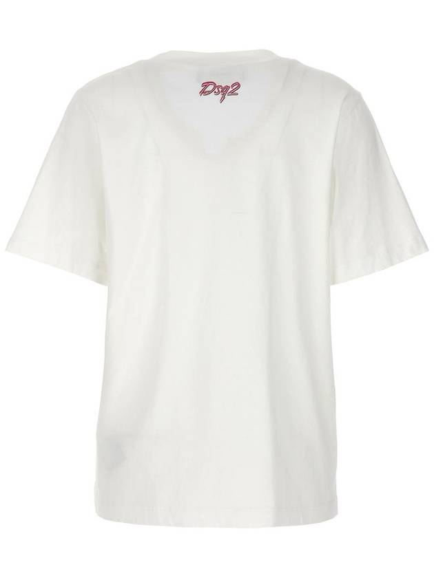 Short Sleeve T-Shirt S72GD0516S24668100 White - DSQUARED2 - BALAAN 3