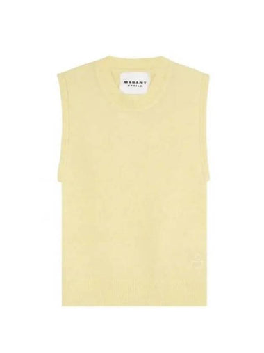 Ametis Knit Vest Light Yellow - ISABEL MARANT - BALAAN 1