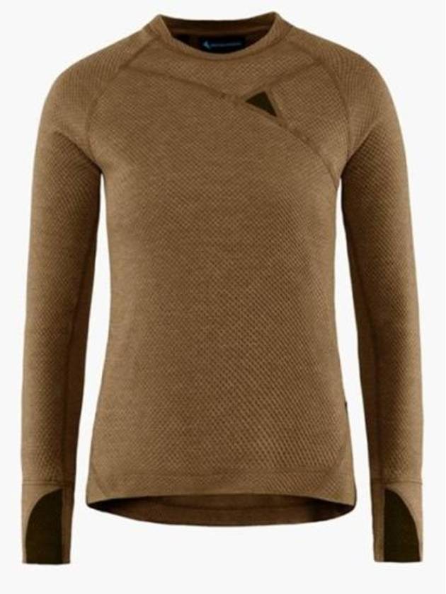 Women's Huge Crew Neck Long Sleeve T-Shirt Olive - KLATTERMUSEN - BALAAN 2