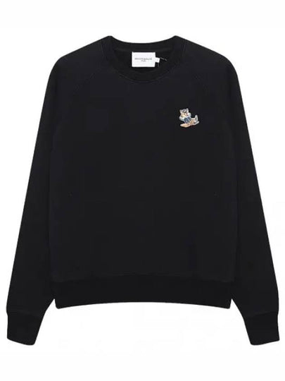 Women's Dressed Fox Patch Adjusted Sweatshirt Black - MAISON KITSUNE - BALAAN 2