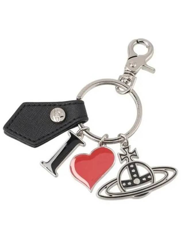 Polly I Love ORB Charm Key Holder Black - VIVIENNE WESTWOOD - BALAAN 2