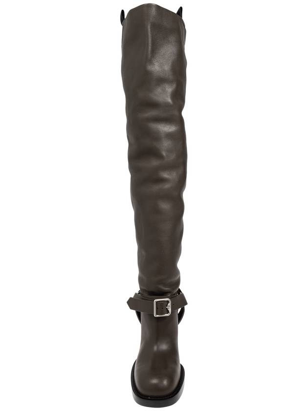 Soft Stirrup Leather Long Boots Snug - BURBERRY - BALAAN 7