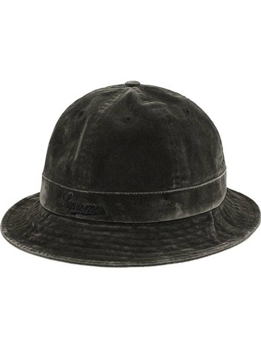 washed velvet bell hat black WASHED VELVET BELL HAT BLACK - SUPREME - BALAAN 1