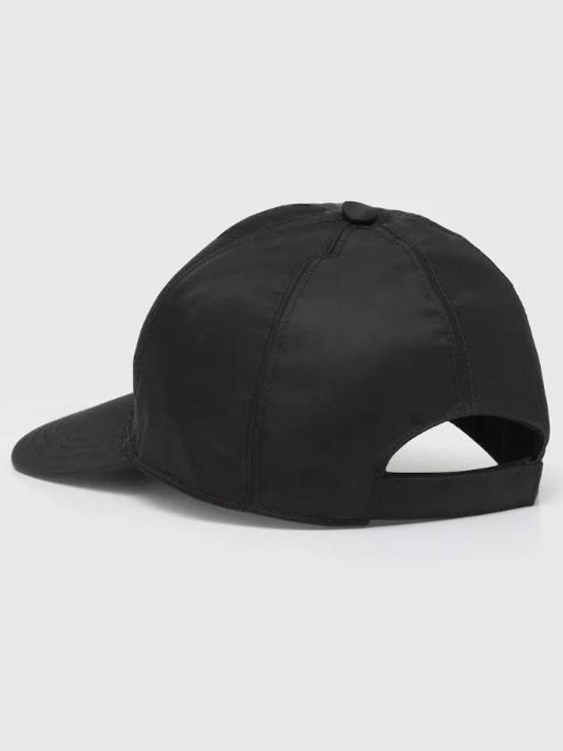 triangle logo re-nylon ball cap black - PRADA - BALAAN 4