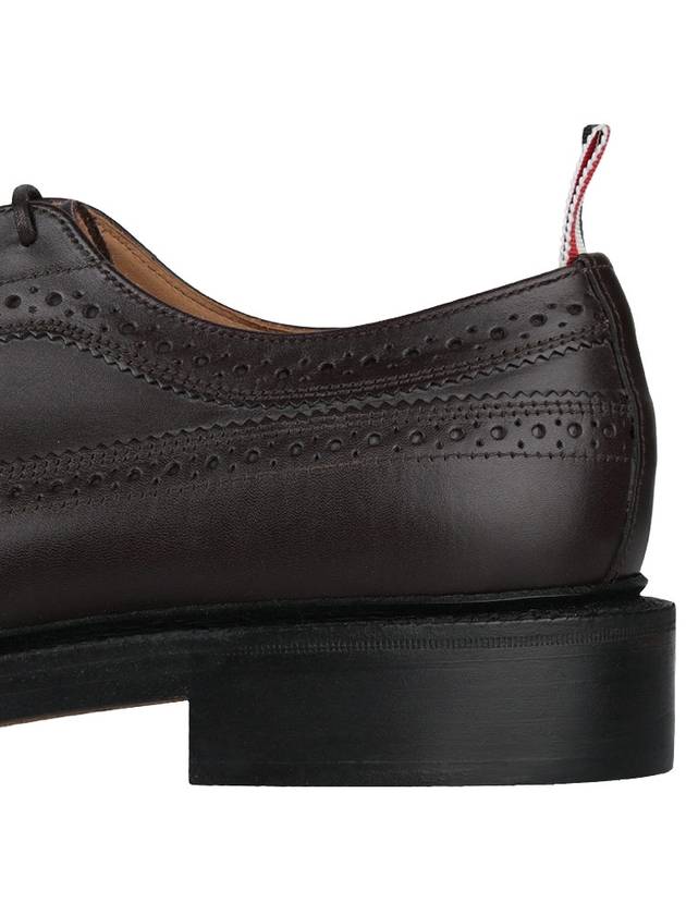 Men's Three Stripes Tab Classic Leather Brogue Brown - THOM BROWNE - BALAAN 7