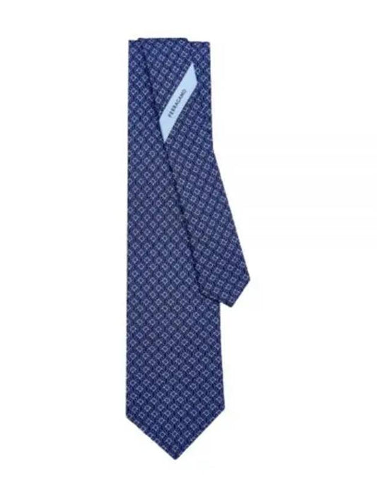 Salvatore Tie 350950768562 NAVY Blue - SALVATORE FERRAGAMO - BALAAN 2