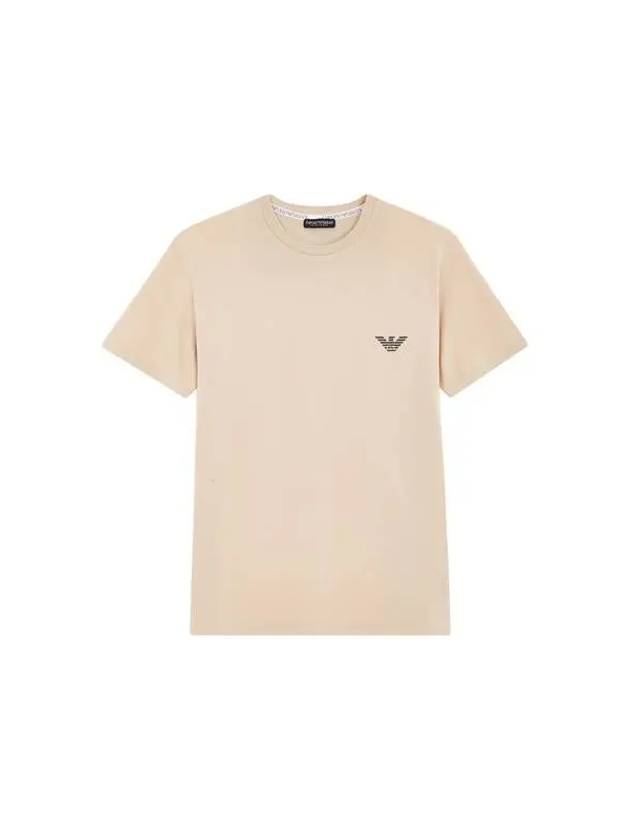 UNDERWEAR Men's Eagle Logo Graphic Lounge T-Shirt Beige - EMPORIO ARMANI - BALAAN 1