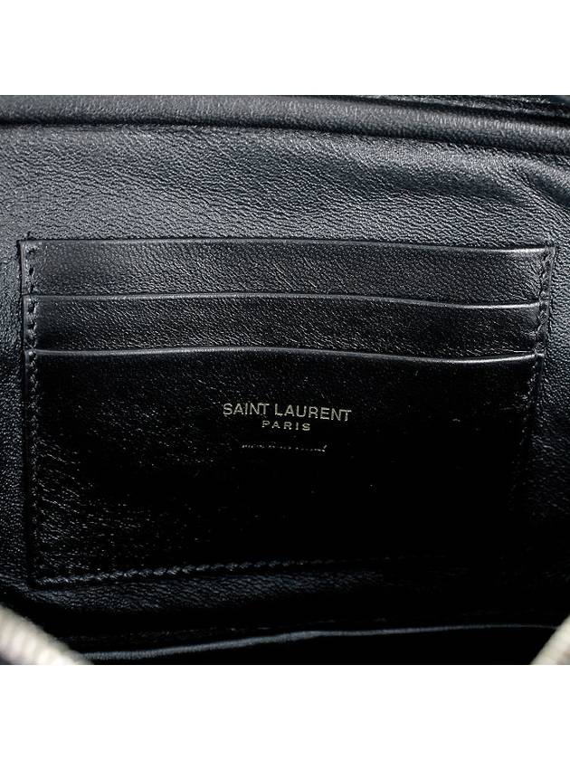 Lou Small Leather Cross Bag Black - SAINT LAURENT - BALAAN 10