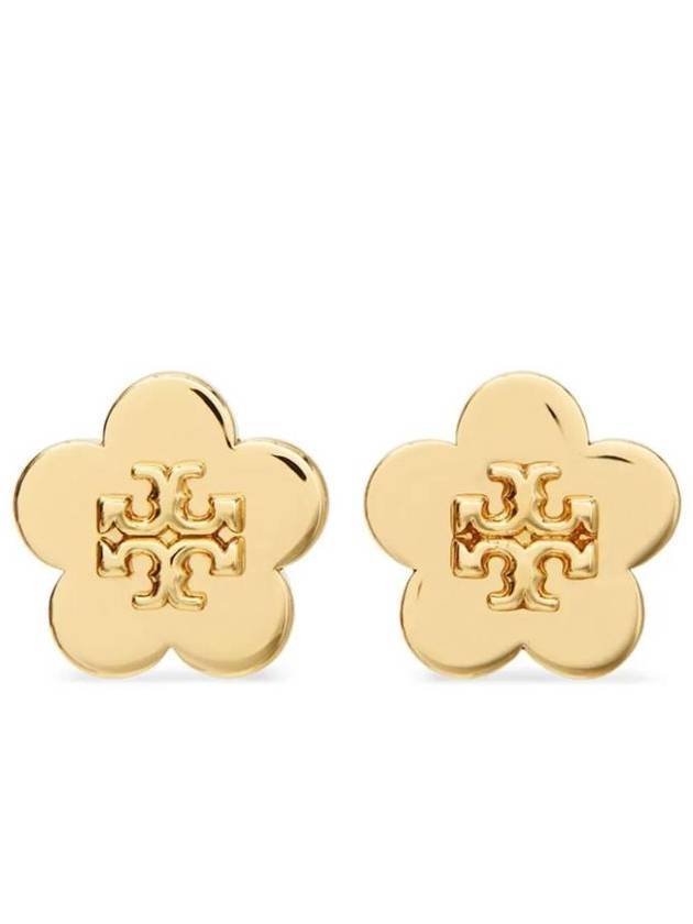 Kira Flower Stud Earring Gold - TORY BURCH - BALAAN 1