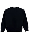 Wappen Patch Cotton Sweatshirt Black - STONE ISLAND - BALAAN 4