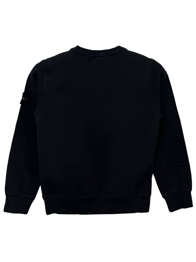 Wappen Patch Cotton Sweatshirt Black - STONE ISLAND - BALAAN 4