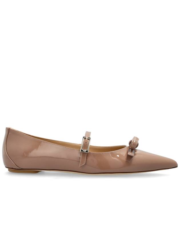 Stuart Weitzman Patent Ballet Flats Felicity, Women's, Beige - STUART WEITZMAN - BALAAN 1