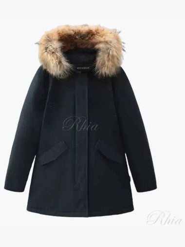 CFWWOU0538FRUT0001 BLK Arctic Raccoon Parka - WOOLRICH - BALAAN 1