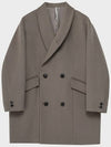 Cashmere Overfit Shawl Collar Double Coat Beige - NOIRER - BALAAN 3