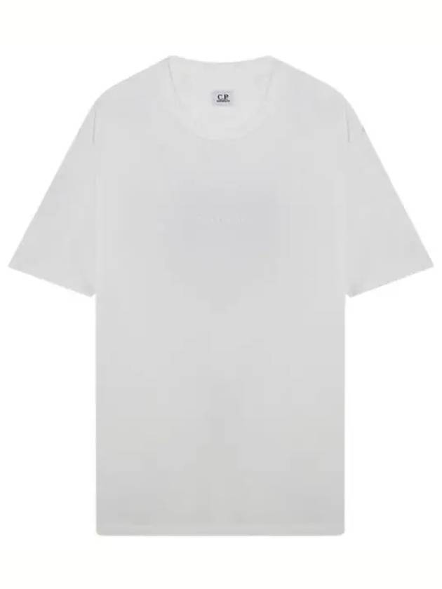 Logo Backprint Cotton Short Sleeve T-Shirt White - CP COMPANY - BALAAN 2