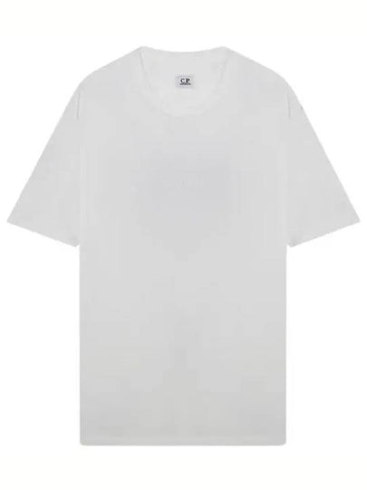 Logo Backprint Cotton Short Sleeve T-Shirt White - CP COMPANY - BALAAN 2