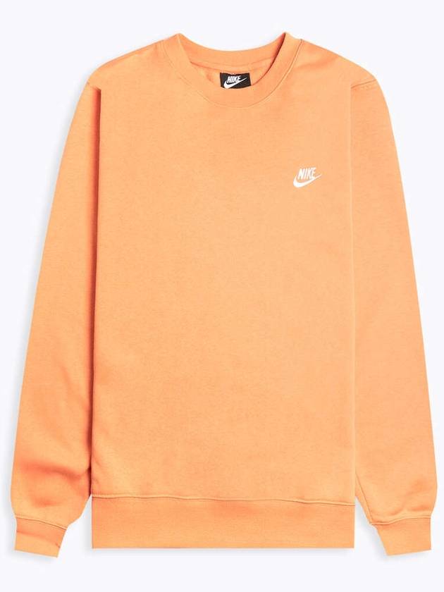 Sportswear Men's Club Fleece Crew Sweatshirt Orange - NIKE - BALAAN 2