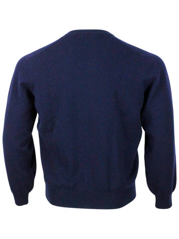 V-neck sweater M2200162 CW425 NAVY B0170475208 - BRUNELLO CUCINELLI - BALAAN 5