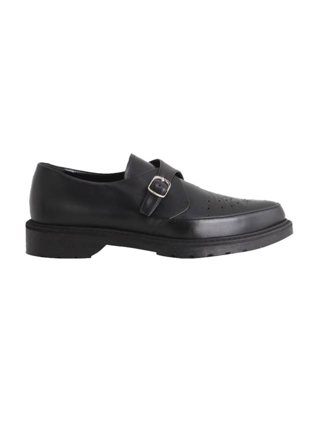 Men's Calf Leather Monk Strap Black - CELINE - BALAAN 1