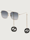 Eyewear Interlocking G Chain Sunglasses Gold - GUCCI - BALAAN 7