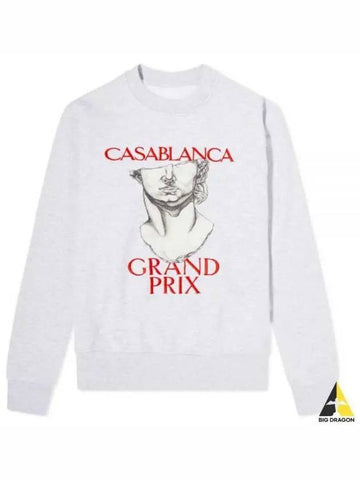 Casablanca Grand Prix Sweatshirt Gray WF21JTP019 MARL - CASABLANCA - BALAAN 1