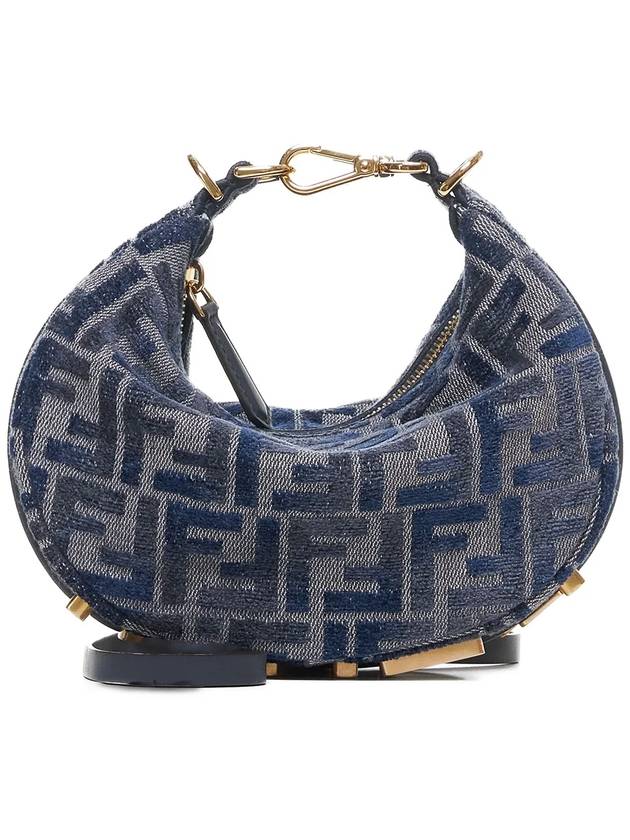 Fendigraphy Mini Shoulder Bag Blue - FENDI - BALAAN 2