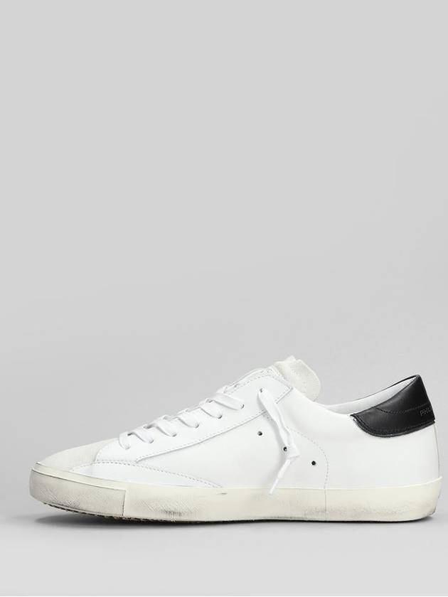 PRSX Black Tab Low Top Sneakers White - PHILIPPE MODEL - BALAAN 4