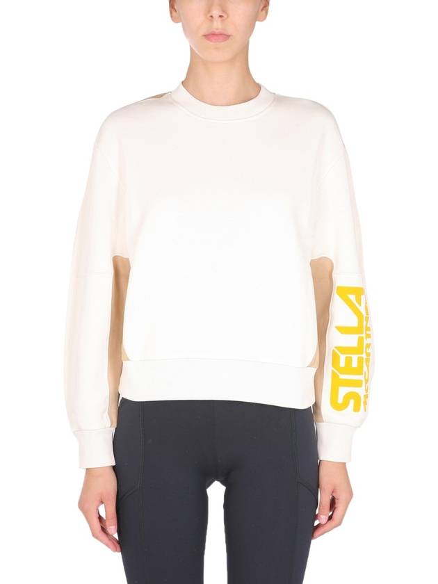 Color Logo Point Sweatshirt Ivory - STELLA MCCARTNEY - BALAAN 2