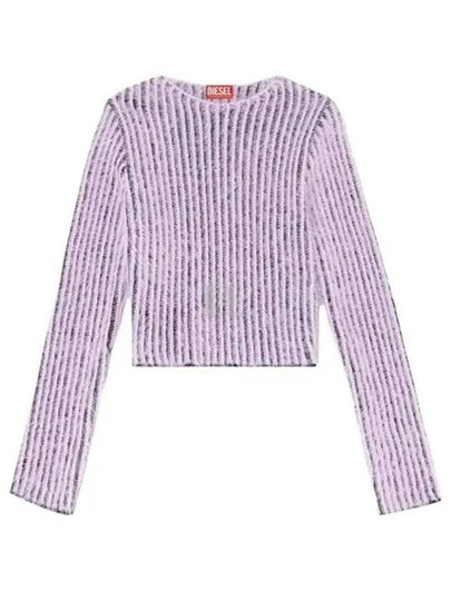 Women's Brushed Knit Top Lilac - DIESEL - BALAAN 2