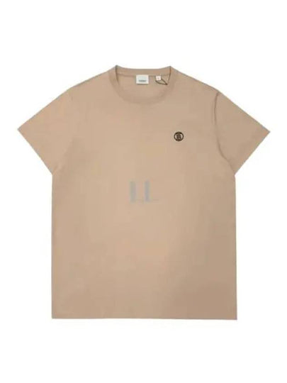 TB Monogram Embroidered Short Sleeve T-Shirt Beige - BURBERRY - BALAAN 2