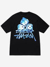 Melted Short Sleeve T-Shirt Black - STUSSY - BALAAN 2