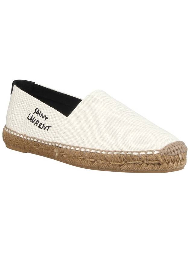 Logo Monogram Espadrilles Beige - SAINT LAURENT - BALAAN 12