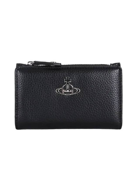 Slim Flat Card Wallet Black - VIVIENNE WESTWOOD - BALAAN 1