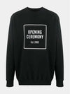 Opening Ceremony Men's Box Logo Crew Neck Sweatshirt Black Sweatshirt YMBA003F20FLE005 1002 - OPENING CEREMONY - BALAAN 1