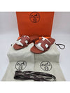 Oran Calfskin Sandals Rouge - HERMES - BALAAN 6